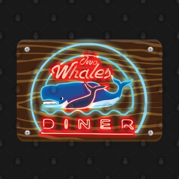 Two Whales Diner by AnnSaltyPaw