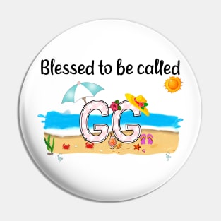 Blessed To Be Called Gg Summer Beach Happy Mother's Pin