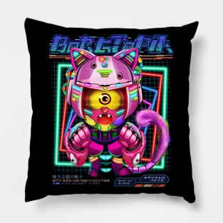 Cyborg Meow Cat BoRGToPiA 003 Pillow