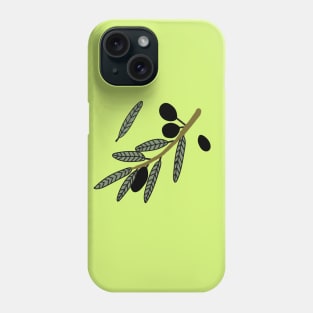 Sprig with olives. Phone Case