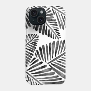 Black Banana Leaves Phone Case