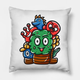 Face Monster Character Pillow