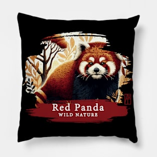 Red Panda - WILD NATURE - RED PANDA -9 Pillow