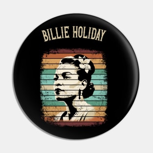 Retro Vintage Billie Holiday Pin