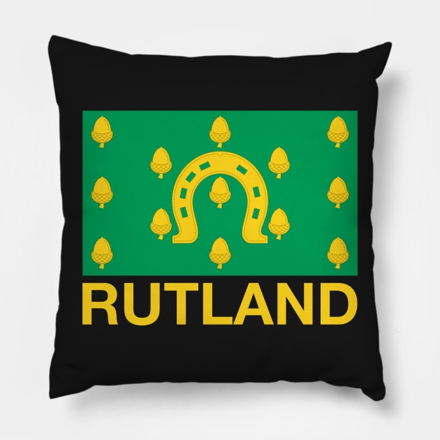 Rutland County Flag - England Pillow by CityNoir