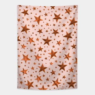 Copper Star Pattern Tapestry