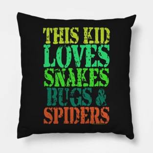 This kid loves bugs! Pillow