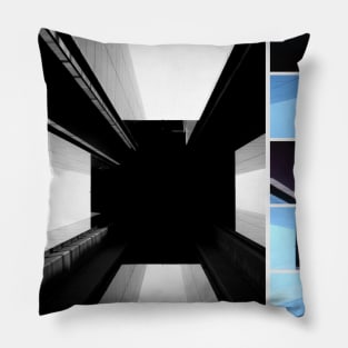 Eternal Tower - Modern Architecture in Berlin Photo Collage Pillow