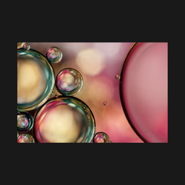 Bubble Abstract with Pink Sparkle by SharonJ