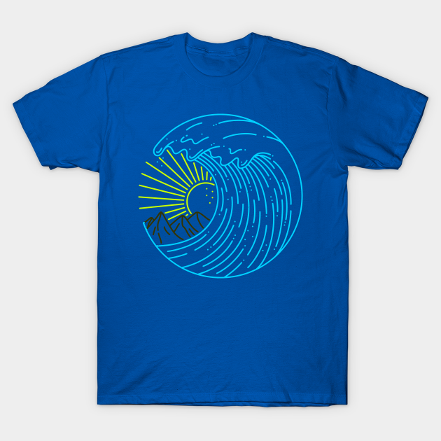 Beach Wave Sun - Beach - T-Shirt