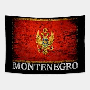 Montenegro Flag Gift Women Men Children Montenegro Vintage Tapestry