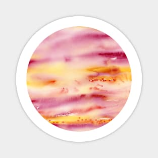 Sunset after the storm (circle) Magnet