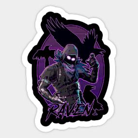 Fortnite Battle Royale Stickers Teepublic - fortnite raven sticker