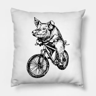 SEEMBO Pig Cycling Bicycle Hog Cyclist Bicycling Bike Biking Pillow