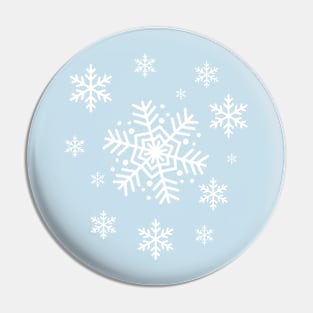 Snowflake Winter Blizzard Pin