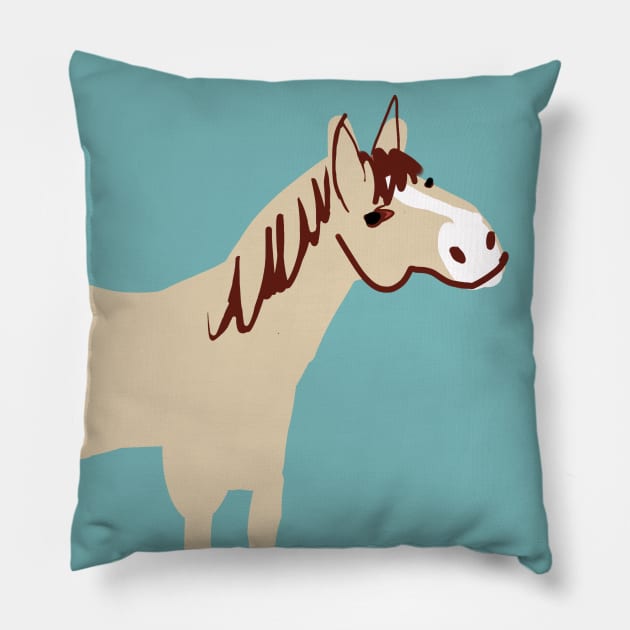 Palomino horse #1 Pillow by belettelepink