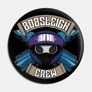 Bobsleigh crew Jolly Roger pirate flag Pin