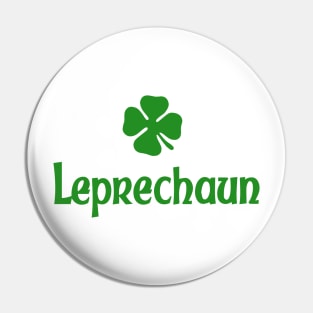 Leprechaun Shamrock Design Pin