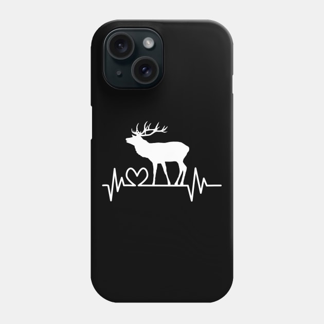 deer, stag, heartbeat, wild animal, hunting hunter Phone Case by rh_naturestyles