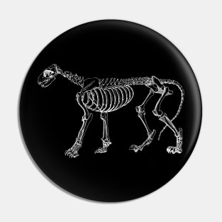 Cat Skeleton Pin