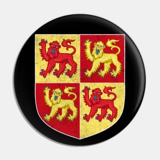 Llywelyn the Great / Llywelyn Fawr / Vintage Faded Crest Design Pin