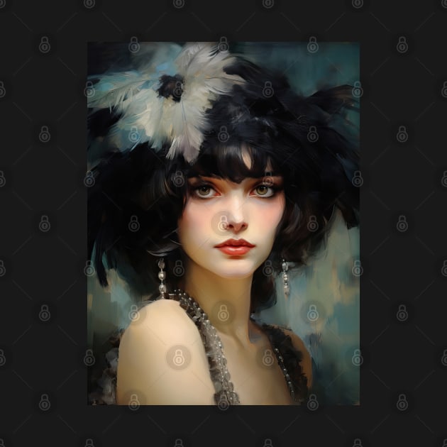 Flapper Girl by RosaliArt