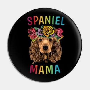 Spaniel flower Pin