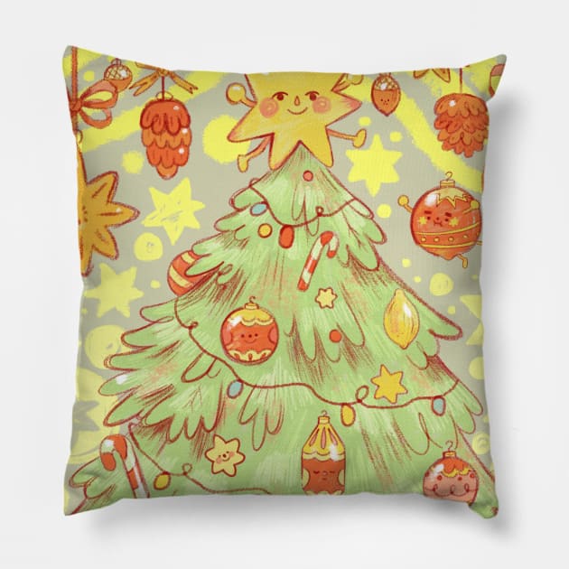 Christmas Ornaments Pillow by alan melele