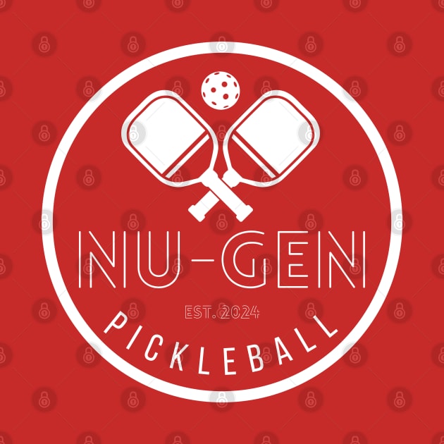 NPG Logo Tee- full wh by Nu-Gen Pickleball