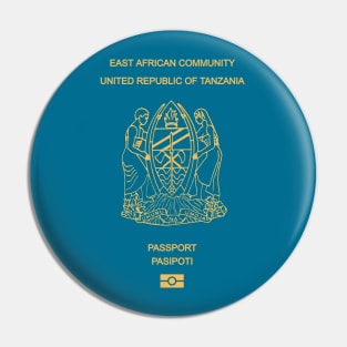 Tanzania passport Pin