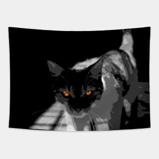 space strange cat Tapestry