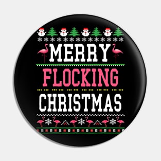 flamingo merry christmas Pin