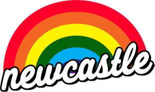 Newcastle Gay Pride Rainbow Flag for LGBT Magnet