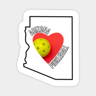 Arizona Loves Pickleball Magnet