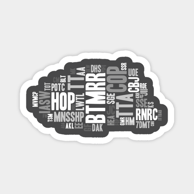 WDW Acronyms Magnet by brkgnews