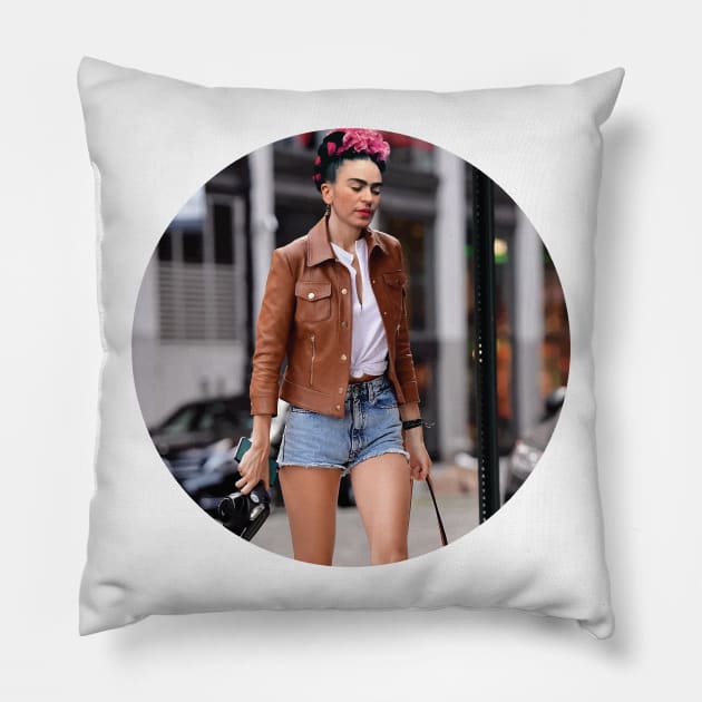 Frida - Street Fashion Pillow by hayatininevreni