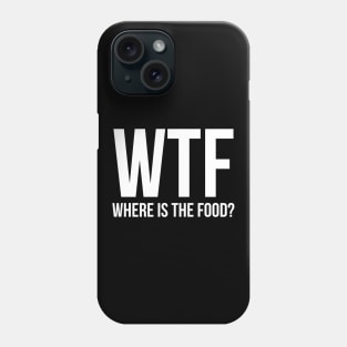 WTF where's the food? Phone Case