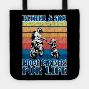 Father & So Riding Partners For Life Costume Gift Tote