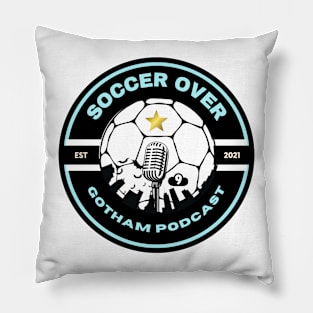 Soccer Over Gotham Podcast Pillow