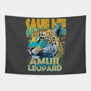 Save Me: Amur Leopard Tapestry