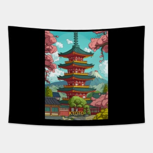 Kyoto Cartoon Style Tapestry