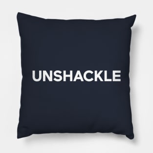 Unshackle - Unlock Your True Potential / Navy Pillow