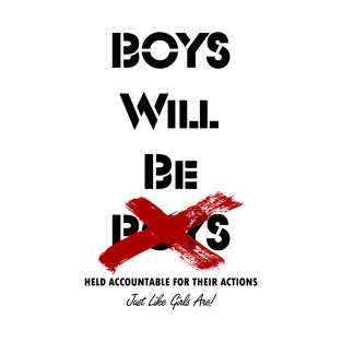 Boys Will Be Boys Red X T-Shirt