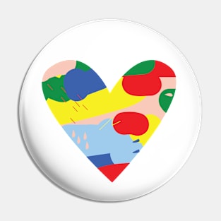 Heart Art Pin