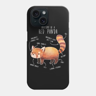 Red Panda Anatomy Phone Case