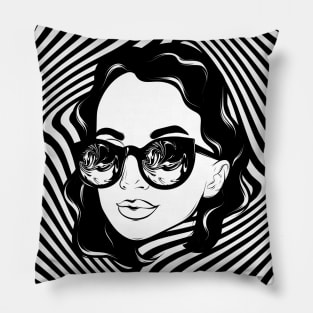 woman abstraction Pillow