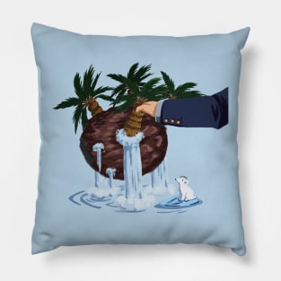 Palm Tree Plantation on Peat Land Pillow