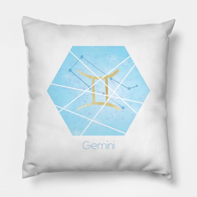 Gemini zodiac sign Pillow by Home Cyn Home 