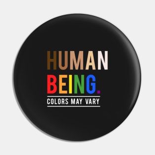 Human beings, colors may vary Pin