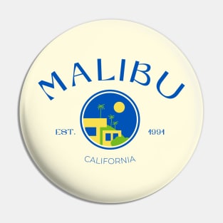 Malibu City California Print Pin